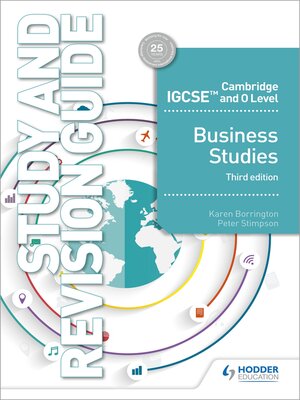 cover image of Cambridge IGCSE and O Level Business Studies Study and Revision Guide